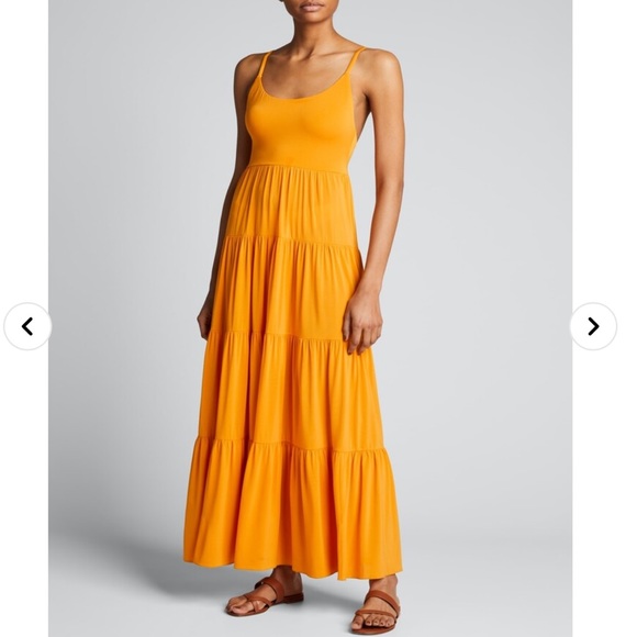 A.L.C. Dresses & Skirts - ALC Rosalyn Tiered Jersey Tank Dress in Saffron